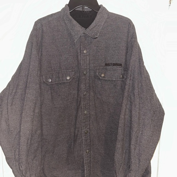 Harley-Davidson Black Lightweight Shirt Jacket reversible w/ logo on back - Picture 4 of 7